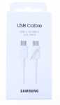 Samsung Charger For Mobile Phone - Suitable For Samsung Usb-c Zu Usb-c Kabel Ep-dx310 (3a) 1,8m, White