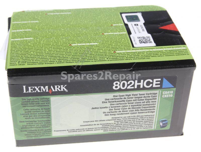 Lexmark Toner Cartridge - 80c2hce Lexmark Project Toner 802hce Cyan 3k Cx410-cx510