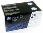 Hewlett Packard Toner Cartridge - 53xd Q7553xd Toner Cartridge Double Pack Black Each 7 0k