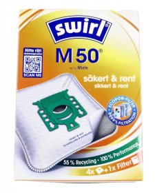 Melitta Vacuum Cleaner Bags - M50 - 99757 6779391 Microfibre Vacuum Dust Bag Mp Airspace Green Line 4 Pcs