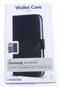 Mobilize Leather Bag Gsm - 28747 Mobilize Classic Gelly Wallet Book Case Samsung Galaxy A14 4g Black