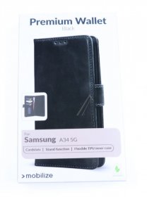 Mobilize Leather Bag Gsm - 28511 Mobilize Premium Gelly Wallet Book Case Samsung Galaxy A34 5g Black