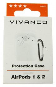Vivanco Bag - Airpodcasevvw 61647 Protection Case For Airpods 1&2 White
