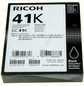 Ricoh Cartridge - Gc-41k 405761 Ink Cartridge Cyan 2500 Pages