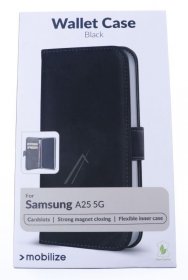 Mobilize Leather Bag Gsm - 29323 Mobilize Classic Gelly Wallet Book Case Samsung Galaxy A25 5g Black