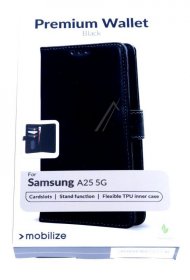 Mobilize Leather Bag Gsm - 29334 Mobilize Premium Gelly Wallet Book Case Samsung Galaxy A25 5g Black