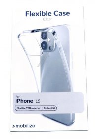Mobilize Leather Bag Gsm - 28855 Mobilize Gelly Case Apple Iphone 15 Clear