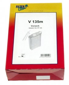 Filterclean Vacuum Cleaner Bags - V135m Mikromax Bags X 4 - FL0001-K