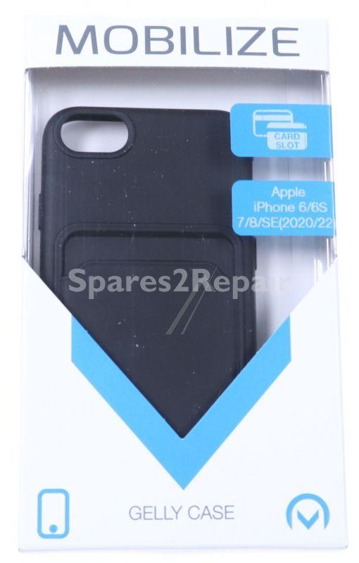 Mobilize Leather Bag Gsm - 27688 Mobilize Rubber Gelly Case With Card Compartment Apple Iphone 6-6s-7-8-se (2020-2022) Matt Black