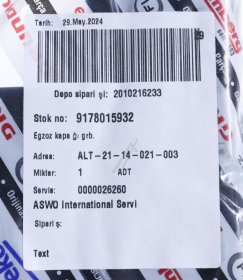 Casing Cover - 9178015932 C00908998 Exhaust Air Assembly Cover [Arcelik]