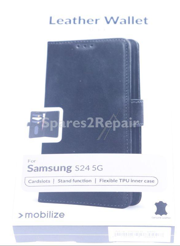 Mobilize Leather Bag Gsm - 29205 Mobilize Leather Wallet Samsung Galaxy S24 5g Black