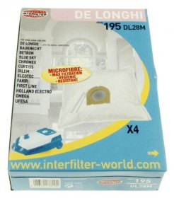 Vacuum Cleaner Bags - 195 35600825 If195dl28mdelong [Candy Hoover]