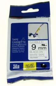 Brother Colour Cartridge - Tz-fx221 Tze-fx221 Label Tape Brother Black-white 9mm 8m Flexi-tapes Laminated