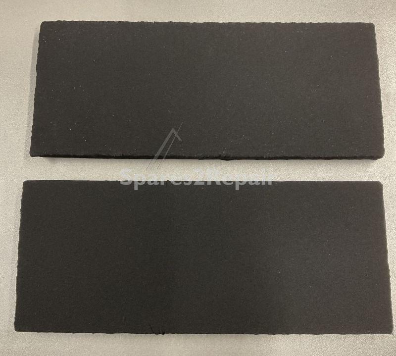 Eurofilter Carbon Filter - Fks072 Monoblock Carbon Filter Washable 149x370x21mm (2pcs ) Alternative For Novy 692 060 692 055-692 556