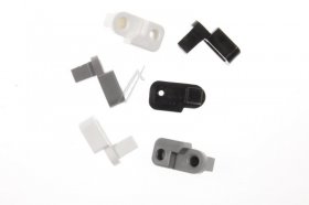 Door Stopper - C00325740 481010627601 Sleeve Right Kit (white+grey+black) [Whirlpool Indesit]