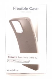 Mobilize Leather Bag Gsm - 80750 Mobilize Rubber Gelly Case Xiaomi Redmi Note 14 Pro 4g Matt Black