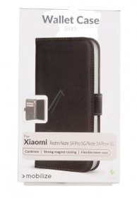 Mobilize Leather Bag Gsm - 80330 Mobilize Classic Gelly Wallet Book Case Xiaomi Redmi Note 14 Pro Black