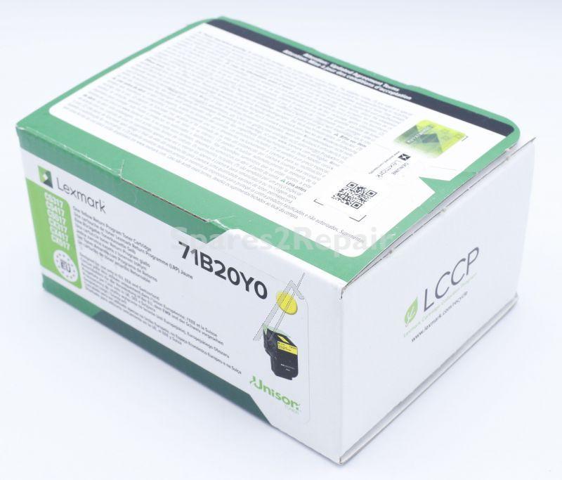 Lexmark Toner Cartridge - 71b20y0 Toner Cartridge Yellow 2 3k