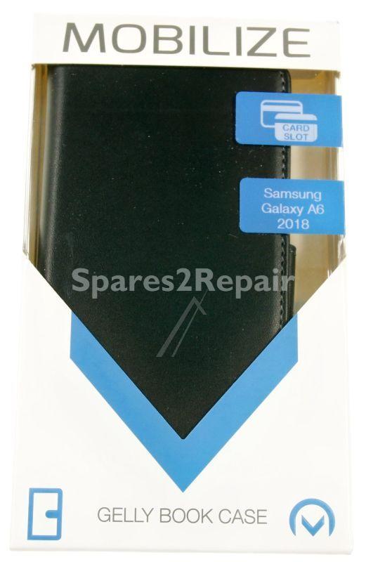 Mobilize Leather Bag Gsm - 24325 Classic Gelly Wallet Book Case Samsung Galaxy A6 2018 Black