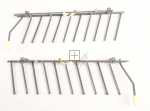 Hisense Gorenje Fixings And Brackets - 968149 Set Of Wide Folding Plate Holders