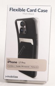 Mobilize Leather Bag Gsm - 81011 Mobilize Rubber Gelly Card Case Apple Iphone 17 Pro Matt Black