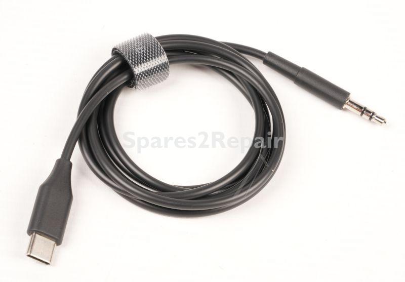 Sound United Jack Connector - Ww74128 Usb-c-3 5mm For Bowers & Wilkins Headphones Black Px7 S3-px8 S2