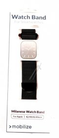 Mobilize Wristbands For Smartwatch - 81672 Mobilize Milanese Strap - For Apple 42-44-45-49mm - Black