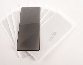 Mobilize Display Protective Film - 75026 X-guard Display Protective Film - Privacy Black Frame - Galaxy A52-a52 5g-a52s 5g-a53 5g (10-pack Bulk)