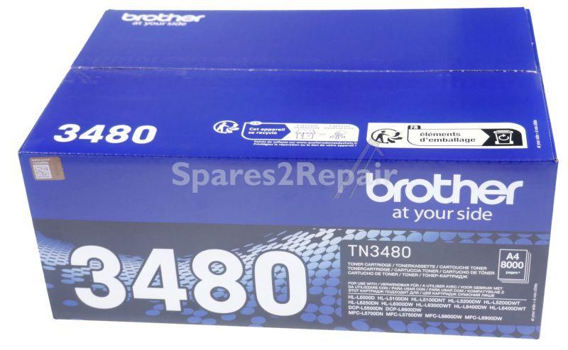 Brother Toner Cartridge - Tn-3480 Toner Cartridge Black 8k