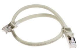 Com Cat7 Patch Cable - Cat7 Lead - Rj45 Plug To Plug - Grey 0.5m Com Cat7 Patch Cable - Cat7 Lead - Rj45 Plug To Plug - Grey 0.5m
