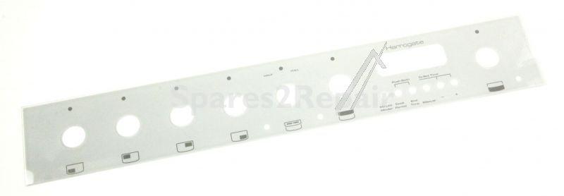 Operating Unit Screen - C00255786 482000084987 Control Panel Glass Silver [Whirlpool Indesit]