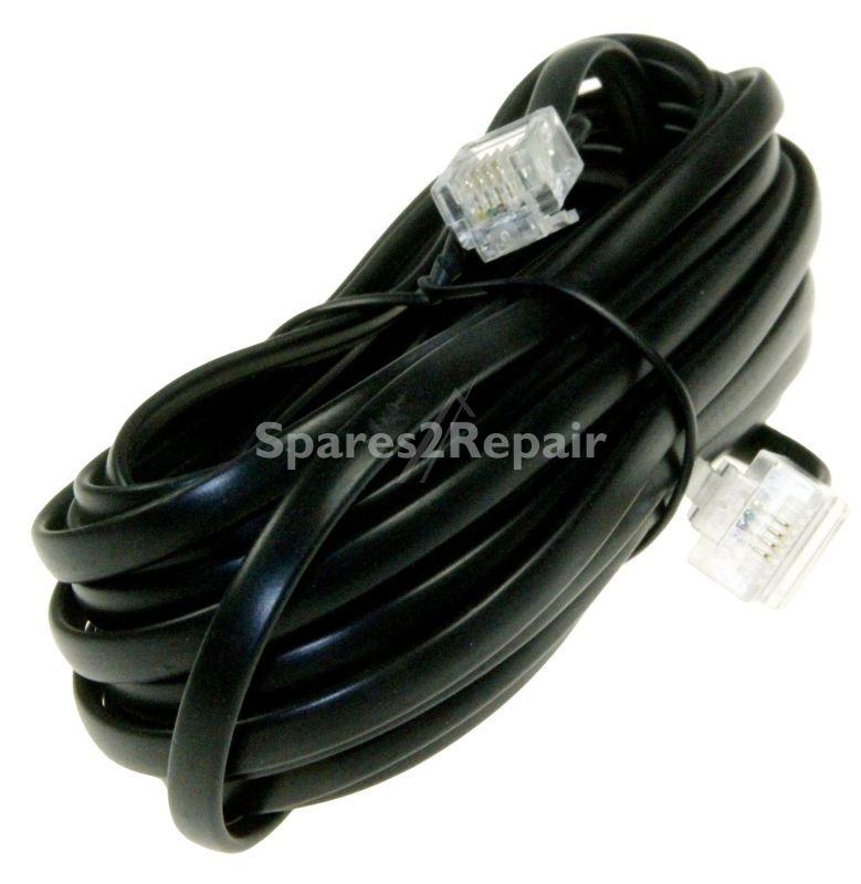 Compatible Isdn-isdn western Plug - Isdn Flat Lead Rj45-8p4c Plug-rj11-6p4c Plug Black 6 0m