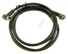 Com Tv/sat-connector - F-anschlusskabel 1,5m Class A Winkel-winkel Schwarz Com Tv/sat-connector - F-anschlusskabel 1,5m Class A Winkel-winkel Schwarz