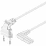 Euro Power Supply Cable - Euro Power Supply Cable, Angled, White, 10m
