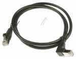 Cat6 Patch Cable - Patch Lead, Cat6, S-ftp, Rj45 Straight-angled, Bk, 1.0m