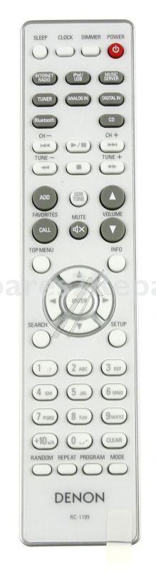 Sound United Ir remote Control - Rc-1199 30701021100ad Remote Control Rc1199 Rcdn9 Wt