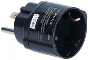 VIVANCO Travelling Plug Set TA EU/USA US > EU OUTLET ADAPTER, MAX 250V-15A-50HZ 28694