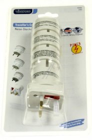 Vivanco Travelling Plug Set - Rs 4 W 7292 Travel Plug Set 4x White