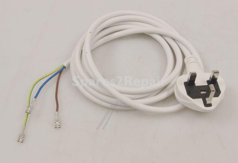 Mains Power Lead - 2425738149 Power Cord uk 2 45x0 75 [Electrolux Aeg]
