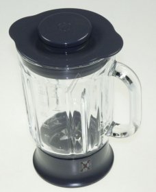Mixer - Blender Bowl - Kw715006 Glass Liquidiser Complete Grey Including Filler Cap [Delonghi]