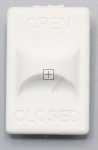 Gate Valve - 4055352308 Knob Complete White Retrangula [Electrolux Aeg]