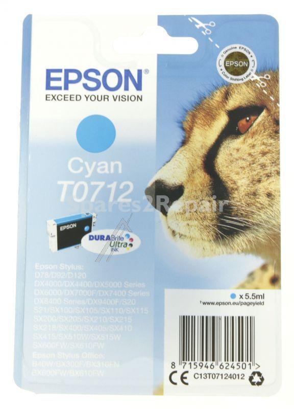 Epson Cartridge - T0712 C13t07124012 Ink Cartridge Cyan 5 5ml