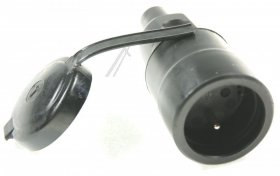 Bachmann Coupler / Connector - -vollgummi-kupplung, Schwarz Mit Thermoplast-deckel