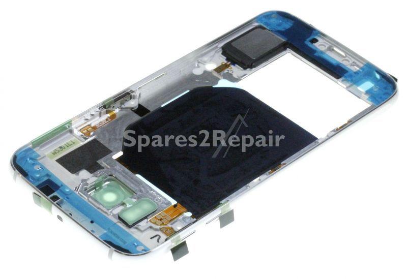 Samsung Housing Middle Part - Gh96-08583b Middle Cover-unit White + Side Keys G620f