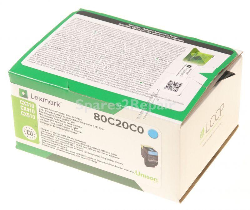 Lexmark Toner Cartridge - 802c 80c20c0 Toner Cartridge Cyan 1k