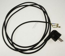 Cold Mains Plug And Lead - C00323592 480132101855 Mains Cable 2450mm [Whirlpool Indesit]