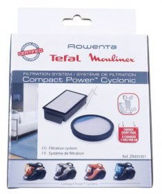 Vacuum Cleaner Filter - Zr005901 Cassette Filter+filter Round [Groupe SEB]