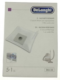 Vacuum Cleaner Bags - 5519110321 Dls33 5 Bags Micropor+1f [Delonghi]