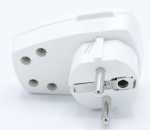 Bachmann Plug - -winkelstecker Weiss M.2-pol.wippschalter