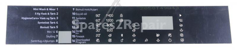Switch Screen - 2858149043 C00895449 Inlay-norsk [Arcelik]